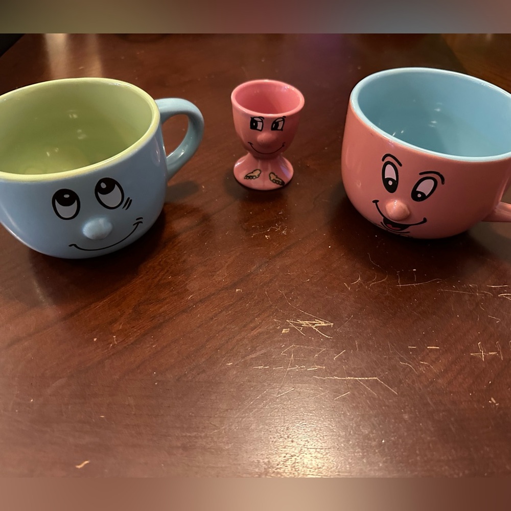 Set of Three Smiley Face